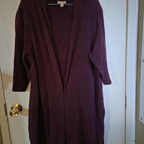 VTG ALLISON Britney Brown Geometric Turtleneck Knit Sweater - Picture 2 of 6